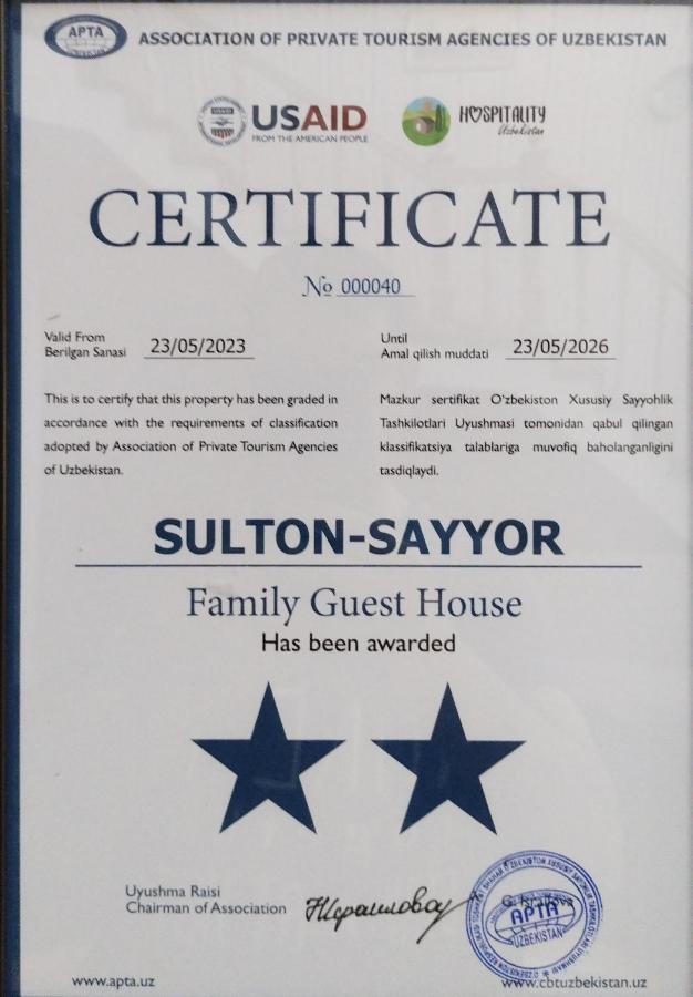 Готель Sulton-Sayyor Хіва Екстер'єр фото